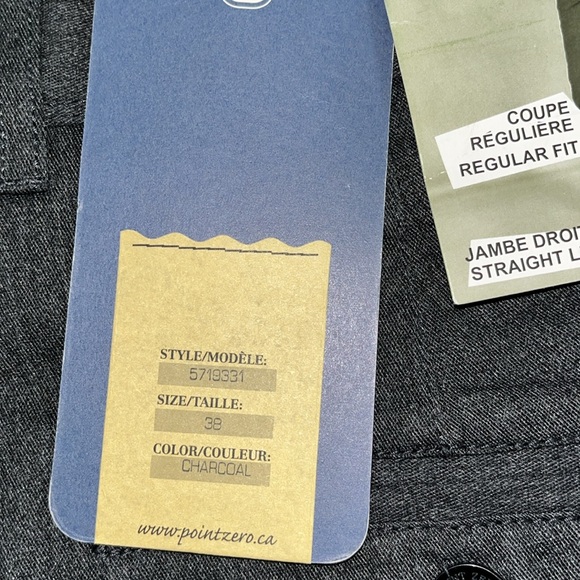 Brand new with tags Point Zero Charcoal Jeans 38 Waist 34 Inseam. - Picture 15 of 15